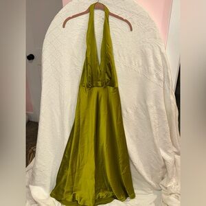 Zara Olive halter top Dress S22
